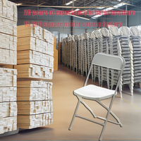 Chaise pliable portable de haute qualité Tongli en plastique blanc écologique imperméable pour les événements de mariage, le jardin, l'hôtel, le salon