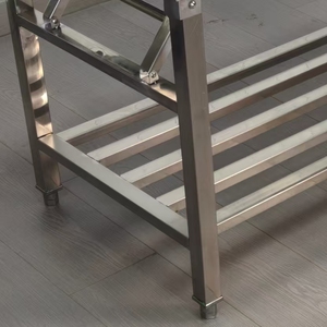 Mesa de Centro Rectangular de Acero Inoxidable 201 SS Comercial VICTORY KITCHEN, Resistente, con Capacidad de 200 kg, para Hoteles y Restaurantes - Product Image 3