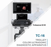 TC16 Advanced 2D 3D 4D 5D couleur doppler Trolley machine à ultrasons portable b scan échographe