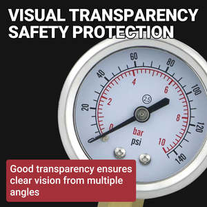 उन्नत सेंसर न्यूनतम बहाव दोहरी डिस्प्ले दबाव गेज फार्मास्युटिकल विनिर्माण एनालॉग डायल दबाव गेज - Product Image 6