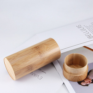 Étui à lunettes en bambou, couleur bois naturel, forme rectangulaire, taille 3-5,9 pouces, pour le rangement des lunettes de soleil, été 2024 BC031 - Product Image 4