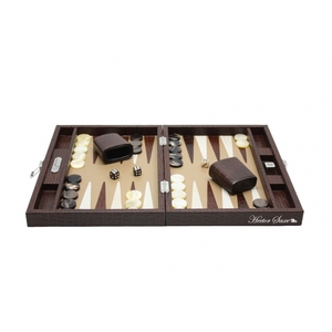 Tùy Chỉnh Sang Trọng Trò Chơi Câu Đố Hai Mặt Có Thể Gập Lại Da <span class=keywords><strong>Backgammon</strong></span> Bàn Cờ - Product Image 5
