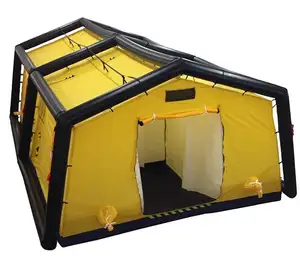 대형 방수 풍선 디코 쉼터 휴대용 밀폐 공기 정화 의료 구조 텐트의 신속한 배치