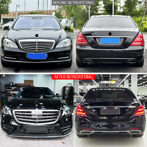 Kit de Carrocería para Mercedes Benz Clase S, Actualización de W221 2005-2013 a W222 <span class=keywords><strong>S450</strong></span>, Versión Recortada, Parachoques Delantero y Trasero - Product Image 2