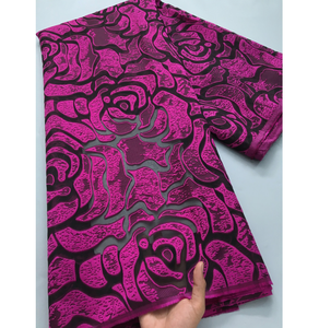 4224 Damasco africano Aso Oke tela 5 yardas grueso calidad Jacquard brocado telas coser para <span class=keywords><strong>boda</strong></span> nigeriana Headtie Aso Obi Wear - Product Image 1