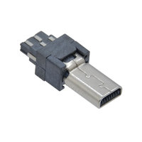 Mini USB 8 pines carcasa de Metal niquelado enchufe macho Mini conector USB cable de datos de teléfono móvil Puerto Jack