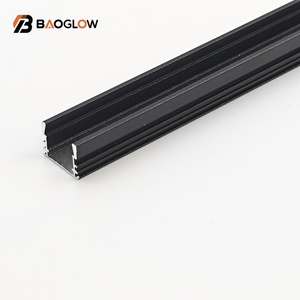 17*12mm Black No Grooving <b>Led</b> Aluminum Profile for Back <b>Led</b> Linear Light Strips Light with Aluminum Profile Clear Milky <b>Diffuser</b> - Product Image 2