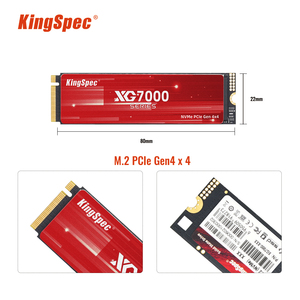 KingSpec XG7000 SSD M.2 NVMe PCIe 4.0 Gen4 2280 Super Haute Qualité 7400 Mo/s 512 Go 1 To 2 To 4 To 3D NAND TLC Disque SSD - Product Image 2