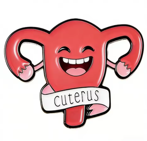 Pin Metálico RTS Cuterus con Esmalte, Insignia de Iconos del Feminismo, Botón de Solapa, Broche de Útero para Mujer, para Ropa o Bolsa, para el Día del Padre - Product Image 1
