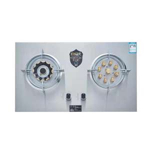 شعلة على الطاولة LPG ، 2 شعلات مدمجة من الزجاج المقسى ، موقد يعمل بالغاز مدمج - Product Image 4