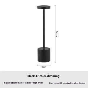 モダンLED充電式テーブルランプポータブルコードレスデスクランプホテルベッドサイドリビングルームダイニングカフェ家庭用テーブルライト - Product Image 2