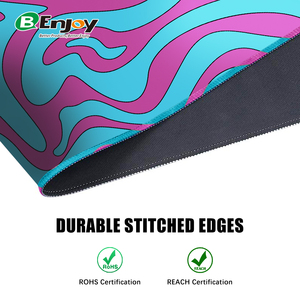 Biểu tượng tùy chỉnh in XXL trừu tượng lớn vuông thoải mái chơi game chuột Pad Mat với thăng hoa khâu cạnh cá nhân - Product Image 4