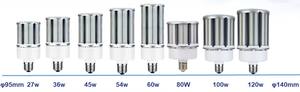 Coût d'usine 27W-120W LED maïs lumière LED CE Rohs certifié E26/E27/E39/EX39/E40 Base parking et rue LED ampoule lumière - Product Image 4