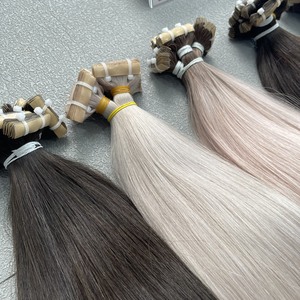 Prix de gros russe Invisible Extensions de cheveux vierge Remy Invisible Tape Extension de cheveux de haute qualité brut cheveux vietnamiens - Product Image 4