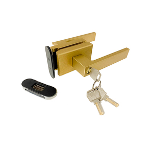 Poignée de porte à profil mince serrure de porte pour porte en verre - Product Image 1