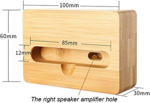 Support de téléphone portable de bureau, support universel portable en bois pour téléphone portable sur le bureau, support de lit en bambou pour téléphone sous le bureau - Product Image 2