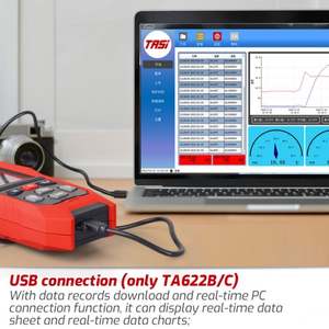 Thermomètre hygromètre portable TASI TA622B avec connexion PC, mesure numérique de la température et de l'humidité, plastique, OEM/ODM personnalisable - Product Image 3