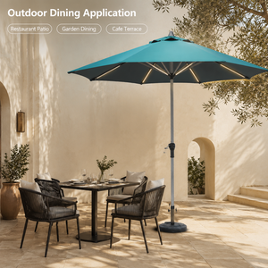Sombrilla Redonda para Patio Exterior con Comparación Sencilla entre Tamaños y Colores para Compras al por Mayor <span class=keywords><strong>de</strong></span> Artículos para Exteriores - Product Image 2