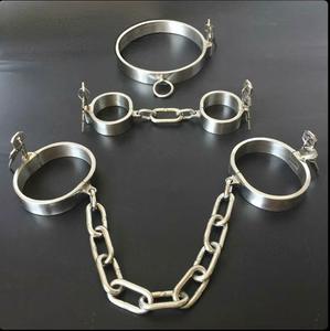 Ensemble de bondage en métal de haute qualité, 3 pièces, système de retenue en métal solide de luxe pour couples, jeux pour adultes matures en chambre à coucher - Product Image 1