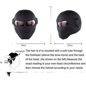 Mũ bảo hiểm xe máy full face ABS kiểu dáng cổ điển, thời trang mới, dành cho nam, bán buôn từ nhà máy - Product Image 3