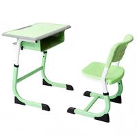 Ensemble de bureau et chaise d'école personnalisés, table d'étude réglable pour étudiants avec boîte à livres, fournisseur de mobilier ergonomique pour salles de classe pour enfants