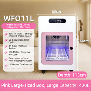 USMILEPET Macchina Completamente Automatica <span class=keywords><strong>per</strong></span> Lavaggio e Asciugatura Animali Domestici, Dispositivo Intelligente con Ozono <span class=keywords><strong>per</strong></span> Bagno e Asciugatura Self-Service <span class=keywords><strong>per</strong></span> <span class=keywords><strong>Cani</strong></span> e Gatti - Product Image 3