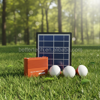 Système d'éclairage solaire portable avec 2 ou 3 ampoules LED à économie d'énergie