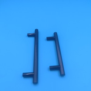 Aluminum Cabinet <b>Handles</b> T-Shaped Black Drawer <b>Door</b> Hardware Furniture <b>Pulls</b> Minimalist Design Durable Surface Decoration - Product Image 3