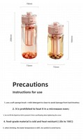 Nouvelle Bouteille d'Eau Portable Unisexe Iinmei 2026 avec Filtre Intégré et Poignée, Anti-Fuite, pour Boissons Froides, en Boîte Couleur