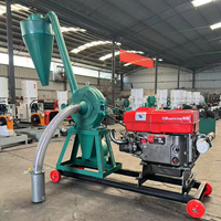 Broyeur de maïs et de céréales de qualité supérieure, nouveau moteur diesel, avec broyeur haute précision