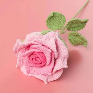 <span class=keywords><strong>Crochet</strong></span> fait à la main Mini Thai Rose Fleurs artificielles Style <span class=keywords><strong>de</strong></span> <span class=keywords><strong>couronne</strong></span> créative pour l'obtention du diplôme <span class=keywords><strong>de</strong></span> Noël Décors commerciaux uniques - Product Image 2