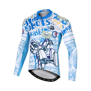 Bulk Custom Color Matching Sublimation Printed Breathable Eco-Friendly UV Protection Long Sleeve Spring Autumn Road Bike <b>Cycling</b> - Product Image 2