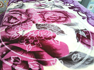 Couverture en polaire raschel de style coréen, poids personnalisé, 100% polyester, super douce, 2 plis, un côté gaufré, marque SENFELA - Product Image 4