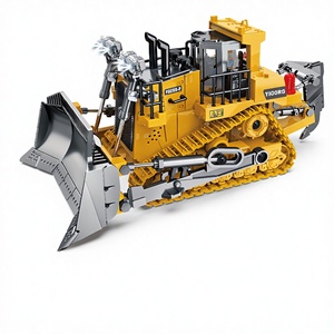 Excavatrice et <span class=keywords><strong>camion</strong></span> télécommandés en alliage à l'échelle 1:20, 2,4 GHz, 11 canaux, avec musique et sons - Ensemble de construction - Product Image 3