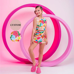 Ensemble de sport Kerui pour enfants et parents, veste sans manches, pantalon-jupe, tenue de yoga, ensemble de tennis en nylon pour filles, vêtements de sport pour femmes - Product Image 1