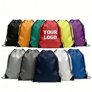 Polyester Drawstring Promotion <b>Bags</b> DIY <b>String</b> <b>Bags</b> Cinch Sack for Gym Sport Shoes - Product Image 1