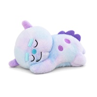 Maßgefertigtes Kawaii Schlafendes Dinosaurier-Plüschtier 25cm Superweiches Stofftier Kuscheltier für Automaten Kuschelgeschenk für Alle Altersgruppen Unisex 100%