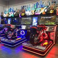 Machine de jeu d'arcade de course de moto Kaimi 5DX avec écran de 42 pouces, simulateur de conduite de moto pour enfants, centres de jeux, anglais, 110-240V