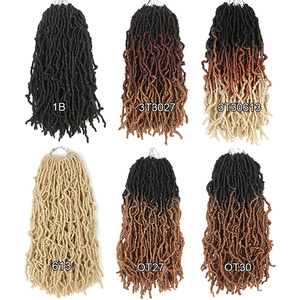 Ti-long <span class=keywords><strong>Nu</strong></span> — Faux Locs en Crochet 36 24 18 pouces, 21 mèches, Extension de cheveux, déesse douce, tresses - Product Image 3