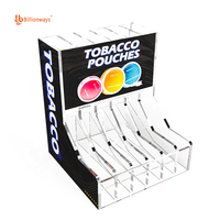 Présentoirs en acrylique à 6 niveaux pour sachets de chewing-gum, pour les magasins de tabac