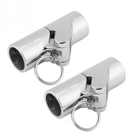 Raccord articulé pliant en acier inoxydable 316 pour tube marin, connecteur à charnière 1 pouce avec goupille de verrouillage rapide, accessoires de bateau