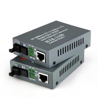 Convertidor de Medios de Fibra Simplex 10/100Mbps Netlink AB, Adaptador Ethernet SC RJ45 de Largo Alcance, Alta Confiabilidad, POE TCP Full/Half