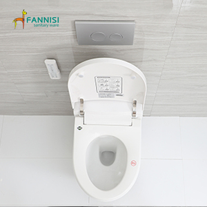 Inodoro Inteligente Suspendido en la Pared con Sensor Automático de Descarga, sin Borde, de Cerámica Blanca, <span class=keywords><strong>Venta</strong></span> Directa de Fábrica - Product Image 4