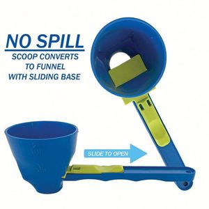Embudo de cuchara medidora con mango más largo, cuchara para polvo para botella de agua, cuchara para azúcar en grano de café, embudo, pala precisa - Product Image 2