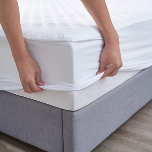 Bedding <b>Waterproof</b> Quilted Bed <b>Mat</b> Plain for Hotel Home Hospital Use Hypoallergenic Eco-Friendly Breathable Machine Washable - Product Image 4