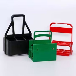 Portabottiglie Pieghevole Personalizzato in Plastica Rosso Verde Nero per 3/4/6 Bottiglie di Birra per Russia Krusovice <span class=keywords><strong>Peroni</strong></span> - Product Image 2