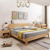 Modèles de lit de meubles en bois massif, mobilier de lit, vente en gros prix d'usine