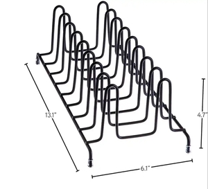 Kitchen accessories storage metal wire cutting board rack cabinet plate rack kitchen organizer