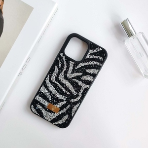 Kim Cương Sang Trọng TPU Mô Hình Thiết Kế Mới Thời Trang Da Báo In Lại Tùy Chỉnh Bling Long Lanh Bảo Vệ PC Điện Thoại Di Động Trường Hợp - Product Image 5