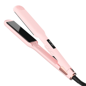 Nuovo Piastra per Capelli Elettrica 2 in 1 Ulelay con Display LCD in Nano Titanio, Arricciacapelli e Piastra Lisciante per Casa e Salone, con Indicatore di Temperatura per Hotel - Product Image 1
